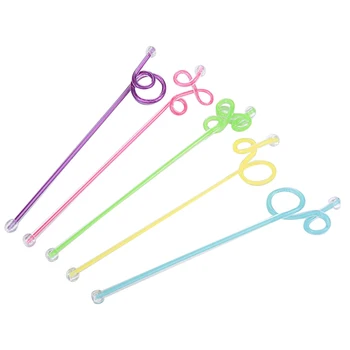 

20pcs Multi Style Cocktail Drink Stirrers Colorful Interior Swizzle Sticks(Assorted Color)