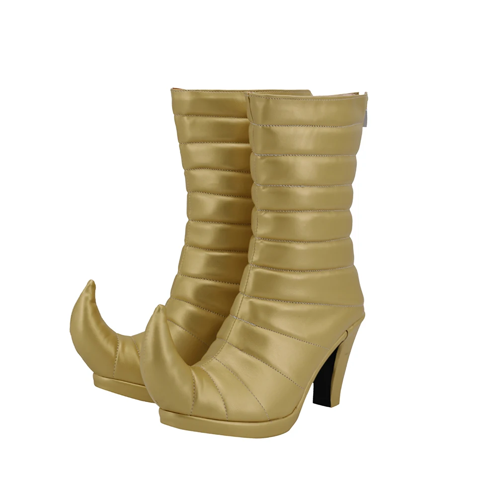 JoJo's Bizarre Adventure Diona Cosplay Boots Golden Shoes High Heel Boots Custom Made Any Size (4)