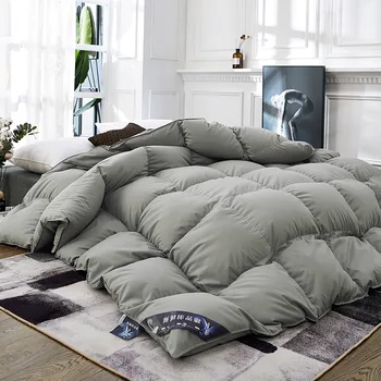 

100% Goose Down Comforter Duvet Winter Down Blanket Feather Bed Cotton Winter 150*200 Soft Quilted Comforter Quilt Blanket Cover