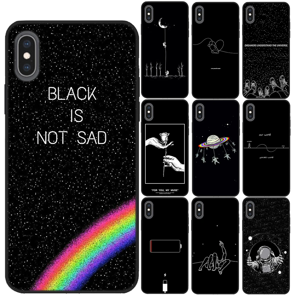 Мягкий черный чехол из ТПУ с милым мультяшным сердцем для iPhone 11 Pro Max X XS XR 8 7 6 6S Plus 5 |