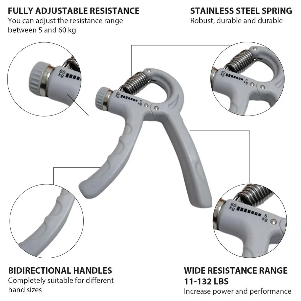 Фитнес-тренажер для тренажерного зала с рукояткой, набор для тренировки рук, для мужчин, регулируемый, для пальцев, тяжелый тренажер