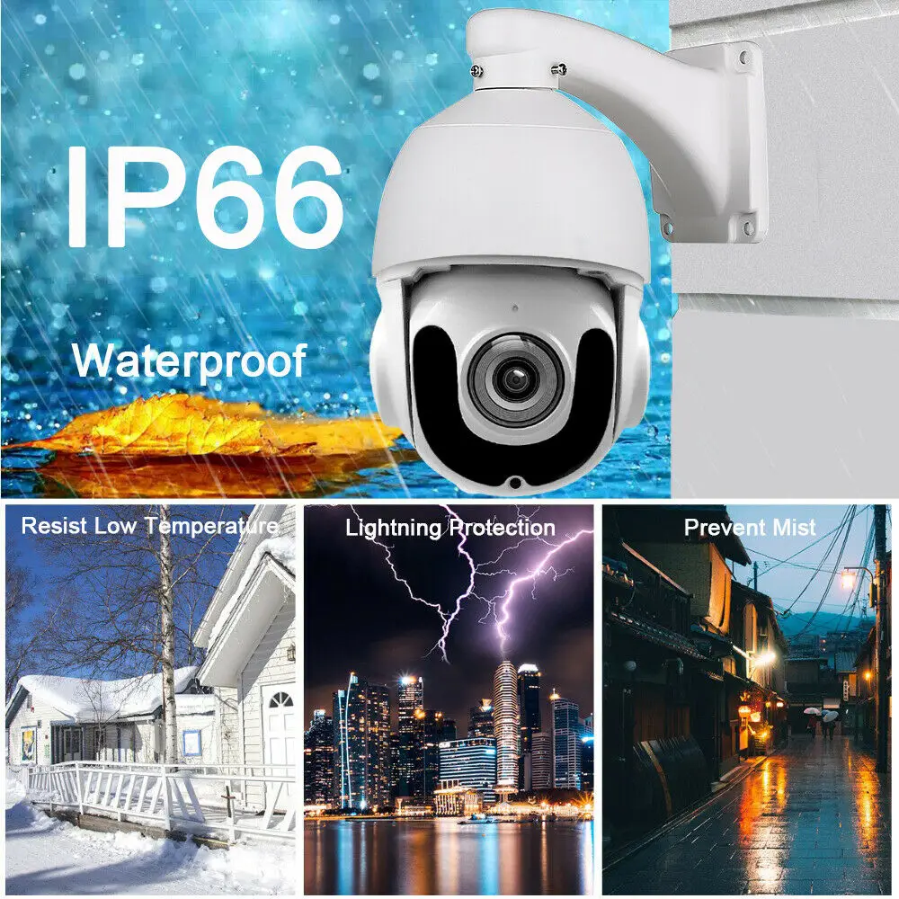 1080P 4MP 5MP POE PTZ IP камера наружная 30X ZOOM водонепроницаемая Мини скоростная купольная