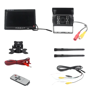 

7 Inch Wireless Car Monitor Tft Car Backup Camera Monitor Truck Parking Rear View System Rear Camera Lens