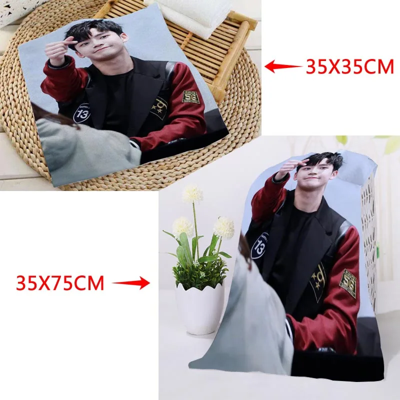 35x35 см, 35x75 см полотенца на заказ KPOP SF9 печатные квадратные полотенца микрофибра Абсорбирующая сушка банные полотенца мочалка - Цвет: 6