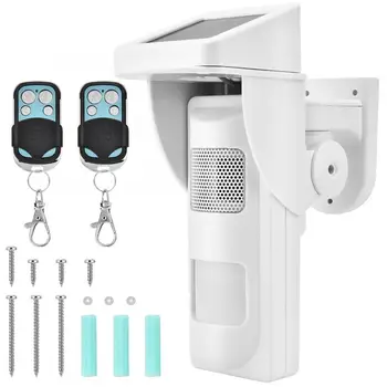 

2019 Infrared Alarm Detector Wireless Outdoor Solar Motion Sensor Waterproof Detector Infrared Security Alarm System HOT