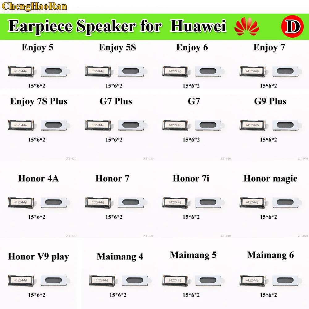 

2pcs Headphone Earpiece Speaker For Huawei Enjoy 5 5S 6 7 7Splus P6 G7 G7 plus G9Plus Honor 4A 7 7i magic V9play Maimang 4 5 6 S