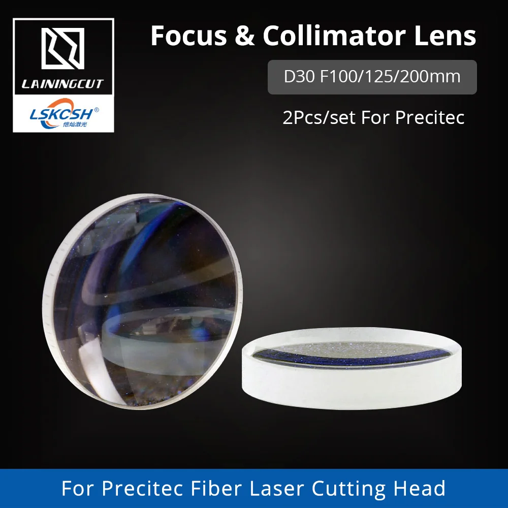 Фото LSKCSH Precitec Focus&ampCollimating Lens D30 F100 125 200mm Quartz Fused Silica for ProCutter Fiber Laser cutting Head | Инструменты