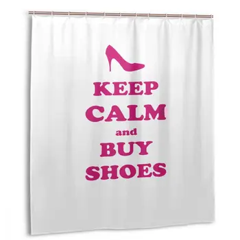 

CHARM HOME Plastic Shower Curtain 66x72 In 66x72 inch free hooks Customized Decorative Waterproof Polyester Bathroom Custains