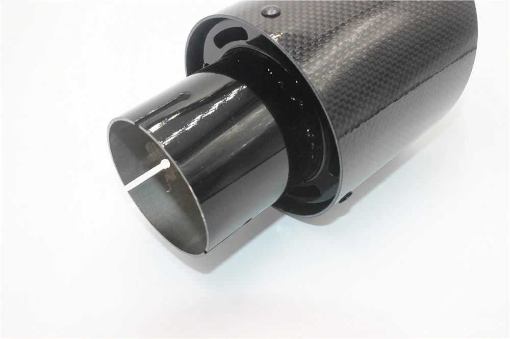 2 шт. черный Inlet60mm-Outlet90mm для AKRAPOVIC выхлопной трубы глушитель для BMW для Benz для VW