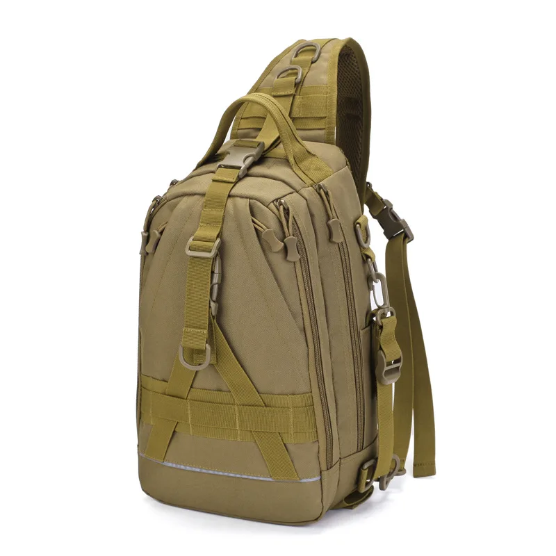 

Lure Bag Multi-functional Backpack Large Size Outdoor Waterproof Shoulder Waist Chest Pack Fishing Gear Back Pole Bag Tactical C