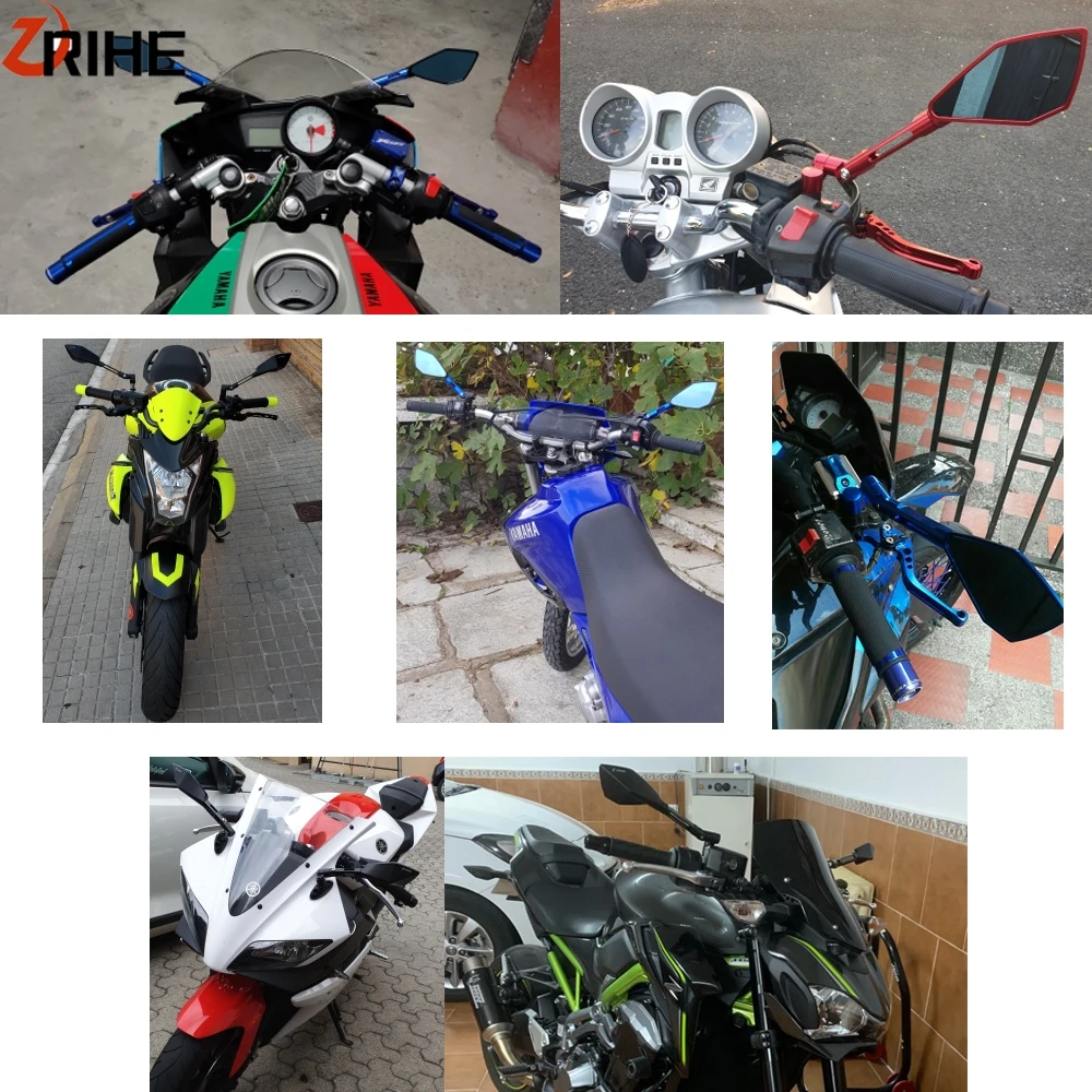 Мотоцикл с ЧПУ заднего вида боковое зеркало универсальные зеркала для KTM Duke 390 200 690 125 Kawasaki Z800 Z 750 ER6N ER6F Touring DL 1000