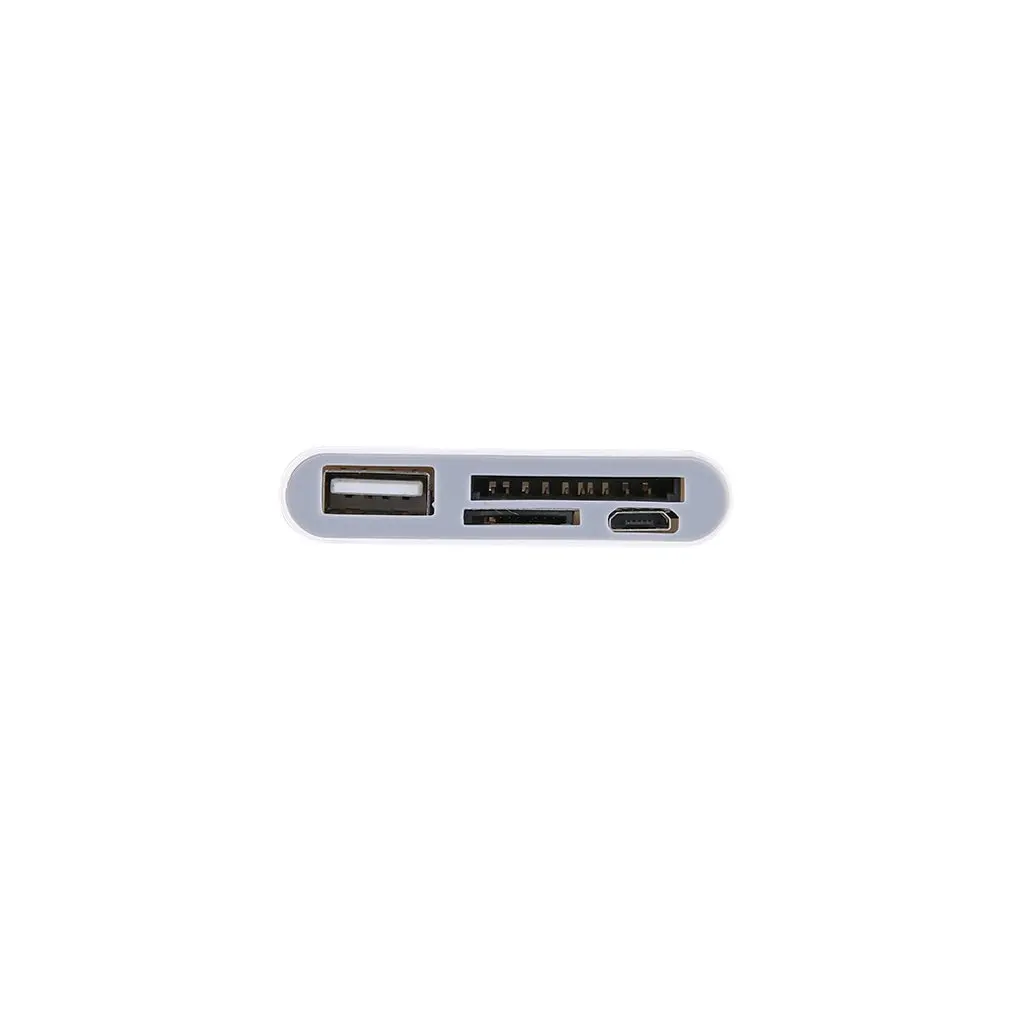 4 в 1 Otg/tf/sd считыватель смарт-карт с микро Usb зарядным портом для телефона, планшета, ПК, устройство для чтения карт памяти