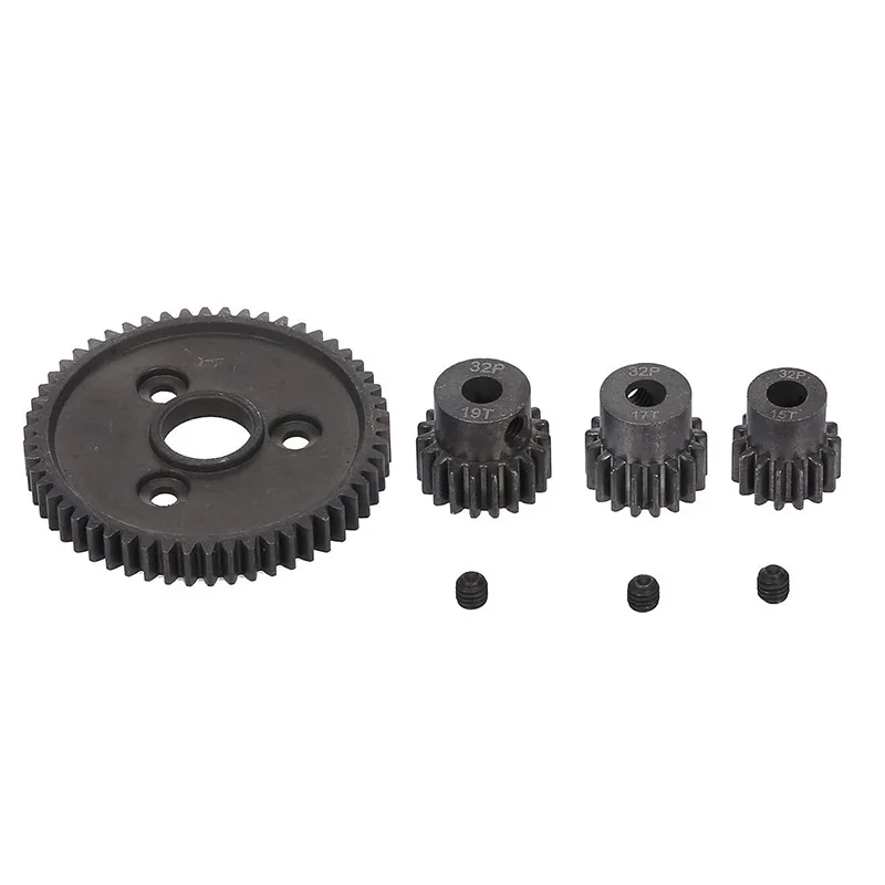 Для Traxxas Slash 4X4 Stampede 1/10 штырь сверхпрочная пряжа из закаленной стали 54T Gear с 15T/17T/19T