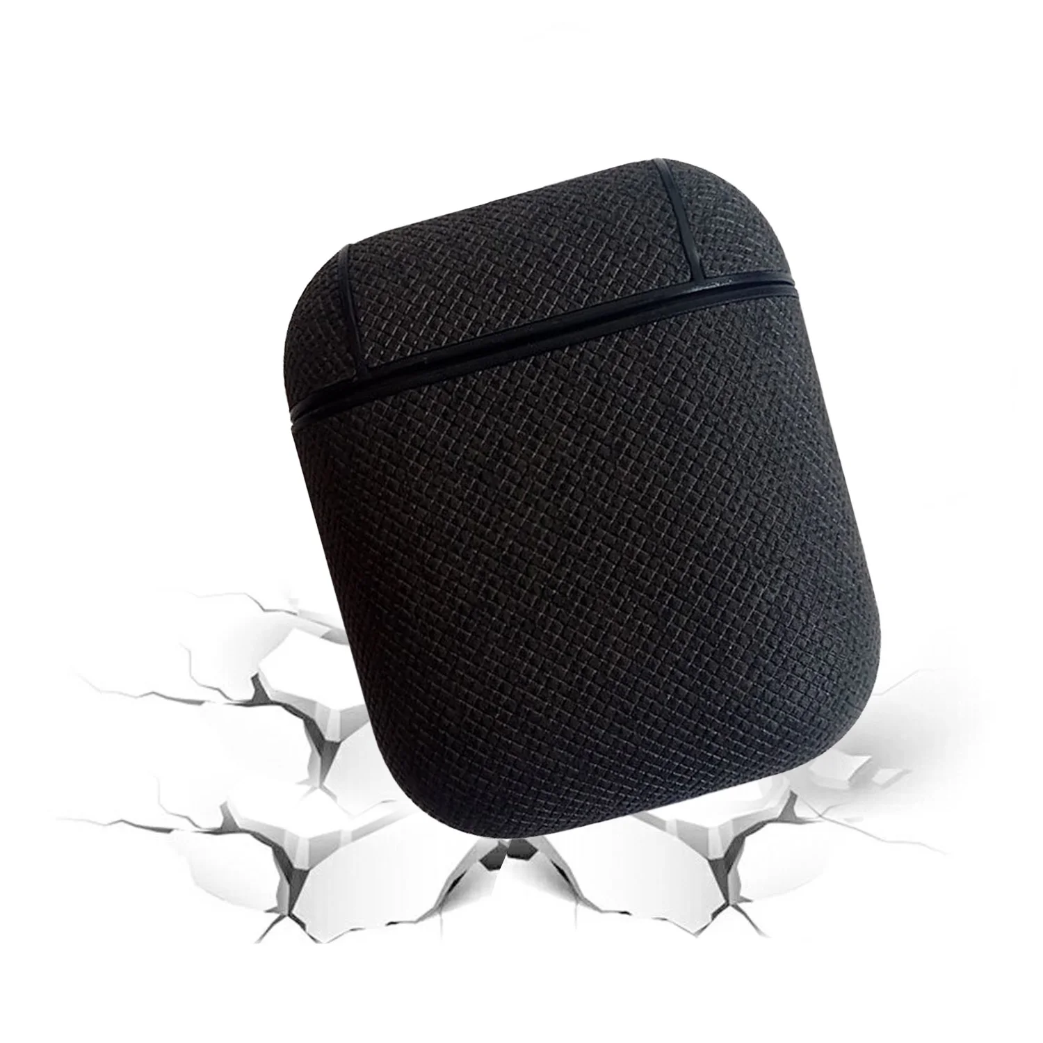 Защитный чехол Besegad из искусственной кожи с карабином для Apple AirPods Air Pods TWS