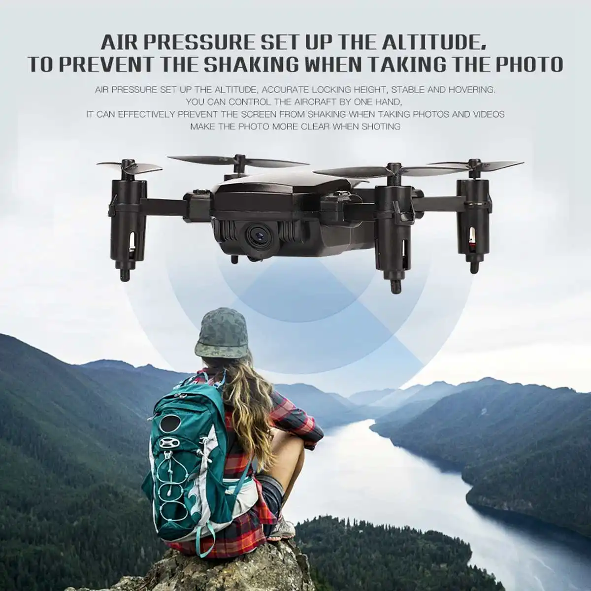 0.3MP 2.0MP мини Радиоуправляемый Дрон с камерой Wi-Fi FPV складной пульт дистанционного управления квадрокоптером вертолет игрушки