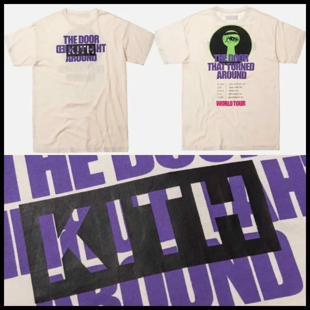 

Kith Monday Program World Tour Tee Turtle Dove Shirt Nwt Authentic Door Unisex Size S-3Xl
