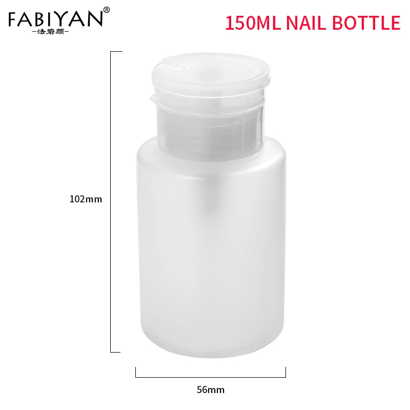 150ml 50 мл/150 мл Пустой Диспенсер Для бутылочного насоса пластиковый очиститель для снятия лака портативный дорожный Макияж Украшение ногтей инструмент для маникюра+ 700 шт Салфетки - Цвет: 150ml