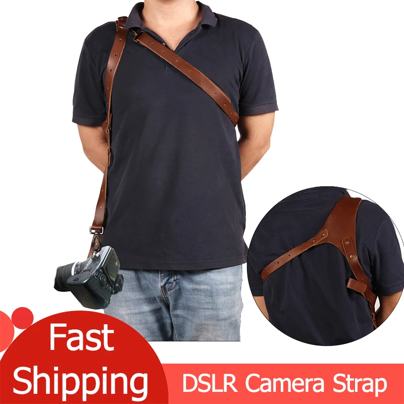 

DLSR Camera Strap Leather Single Double Shoulder Camera Strap Outdoor Rose Anvil India Earl Camera Harness For DSLR Canon Nikon