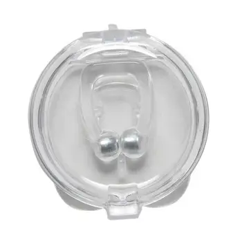 

Silicone Magnetic Anti Nose Snore Stopper Snore Breath Antisnoring Device For Sleep Apnea With Case