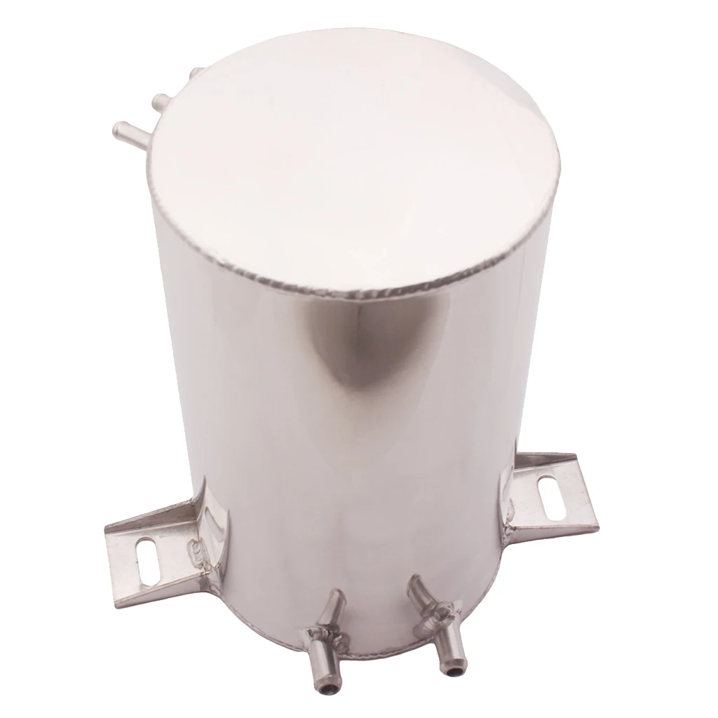 4.5Liter Alloy Mirror Polished Aluminum Swirl Pot Universal Fuel Surge Cell Tank
