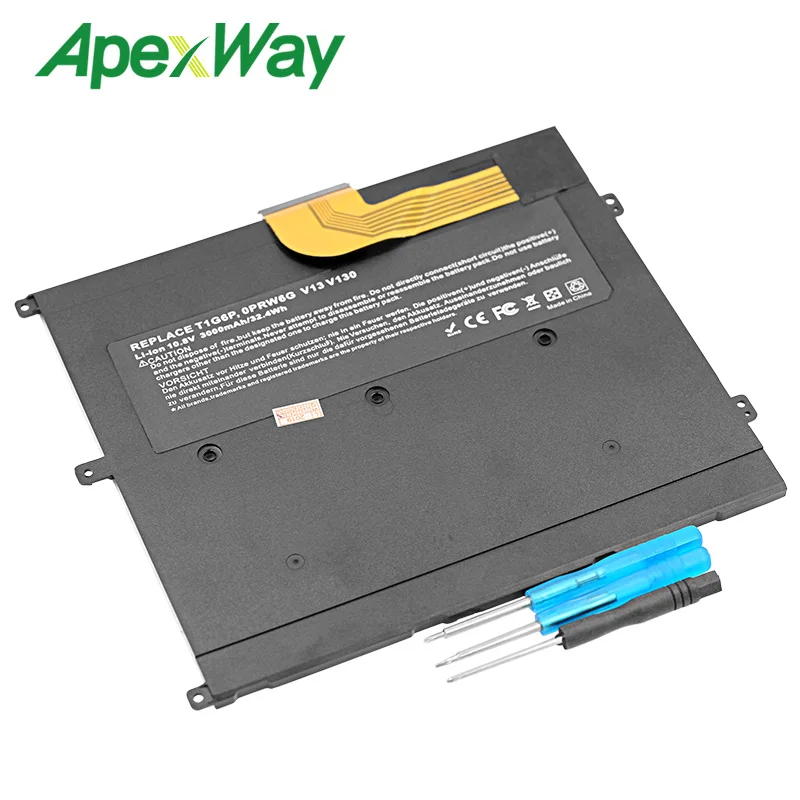 Аккумулятор Apexway для ноутбука DELL 11 1 В 3000 мАч V13 V13Z V130 V1300 0NTG4J 0PRW6G 0449TX PRW6G T1G6P|battery bike for