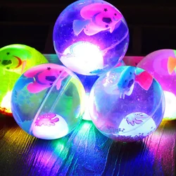 Balle lumineuse pour chien, balle élastique clignotante à LED, jouet interactif, brille dans la nuit, pour chiot, chat, chien 