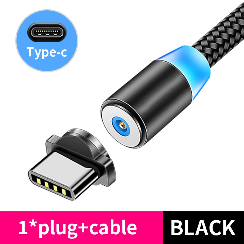 65w charger usb c Magnetic Cable lighting 2.4A Fast Charge Micro USB Cable Type C Magnet Charger 1M Braided Phone Cable for iPhone Xs Samsung Wire quick charge usb c Chargers