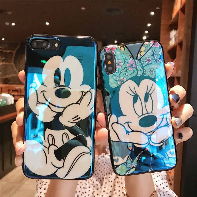 

Mickey Minnie Mouse Cute Laser Back Cover Soft TPU Phone Case For iPhone 11 Pro Max X XS XR 6 6S 7 8 Plus
