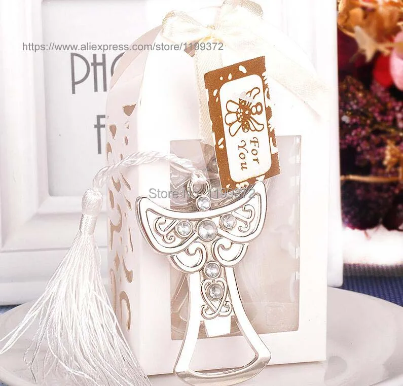 50pcs Angel Design Metal Bottle Can Beer Opener Baby Shower Baptism