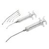 1 Set 10ml/20ml/50ml Birds Feeding Syringe Kit With 6 Pcs Curved Gavage Tubes Bird Feeding Feed Medicine Supplies 6