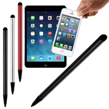 1 шт. 2 в 1 емкостный резистивный стилус для сенсорного экрана, карандаш для планшета, iPad, сотового телефона, samsung, PC Стилус, емкостный стилус