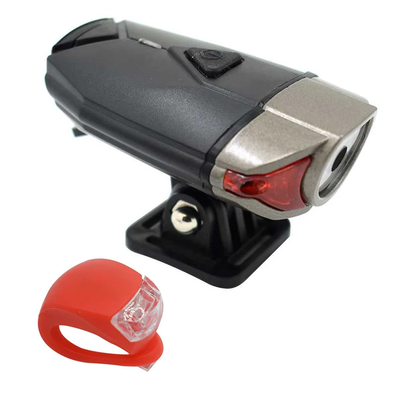 USB светодиодный велосипедный передний светильник, головной светильник, 3 режима, перезаряжаемые велосипедные лампы на руль, Предупреждение о безопасности, велосипедный шлем для езды - Цвет: red taillight C
