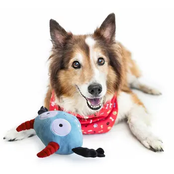 

Dog Ball Toy Battery Powered Cartoon Scratch-resistant Electric Plush Cover Funny Training Home Sound Vibration