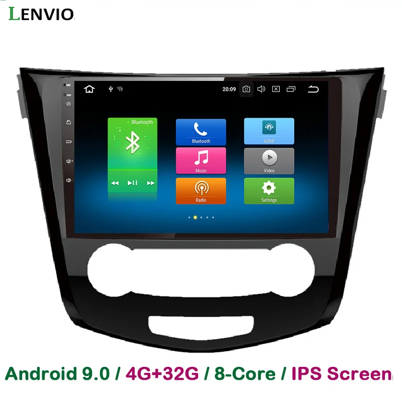 Lenvio 4 Гб+ 32 ГБ Android 9,0 автомобильный DVD мультимедийный плеер для Nissan Qashqai X-Trail авто радио gps навигация