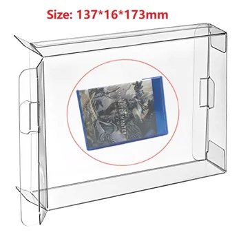 

Ruitroliker 10Pcs Clear PET Protective Box Case Sleeve Covers CIB Protector for PS4 Games Cartridge Box