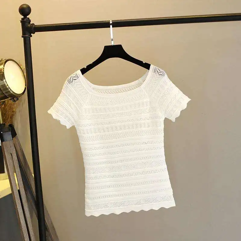 

Summer 2020 short sleeve t shirt Women Top Garment blue