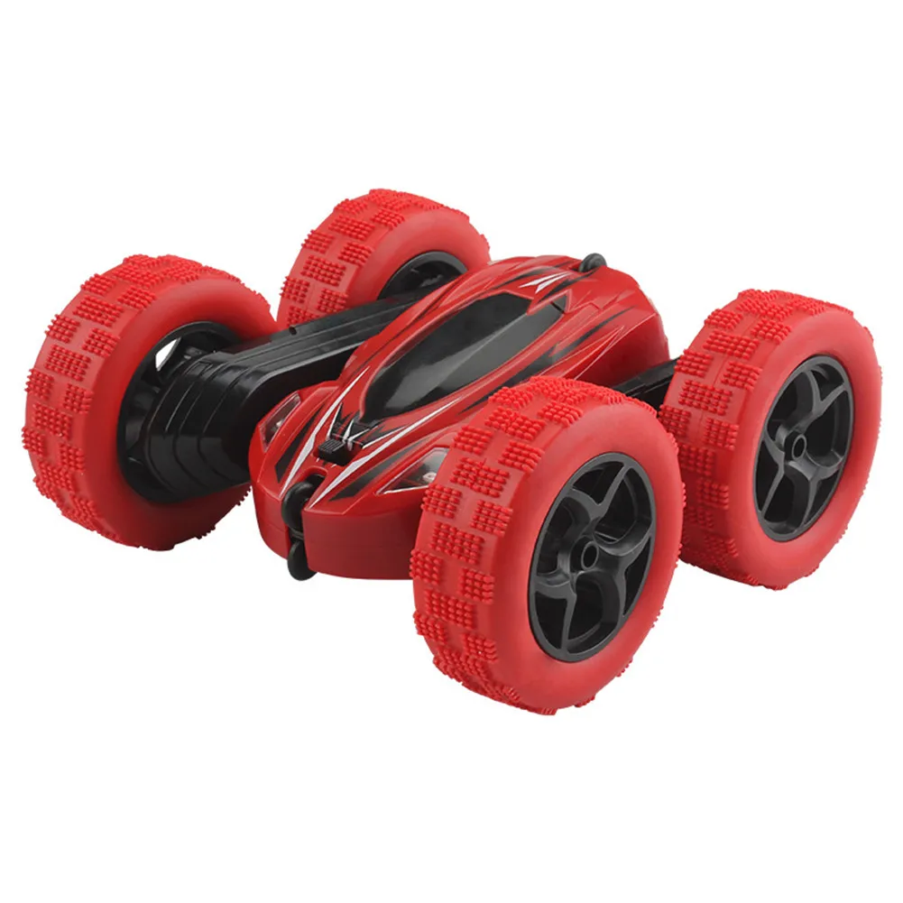 

360 Degrees Rotating Double Sided RC Stunt Car with Light 1:24 Modeling Toy for Kids