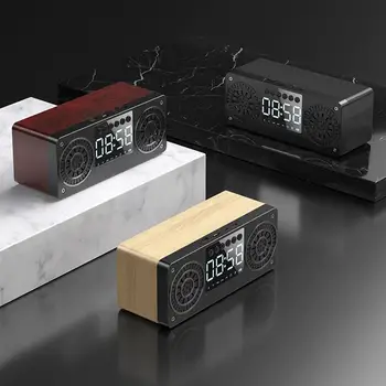 

Wireless 5.0 Bluetooth Speaker Wooden Portable HiFi Shock Bass Soundbar For Laptop Computer TV Mobile Phone