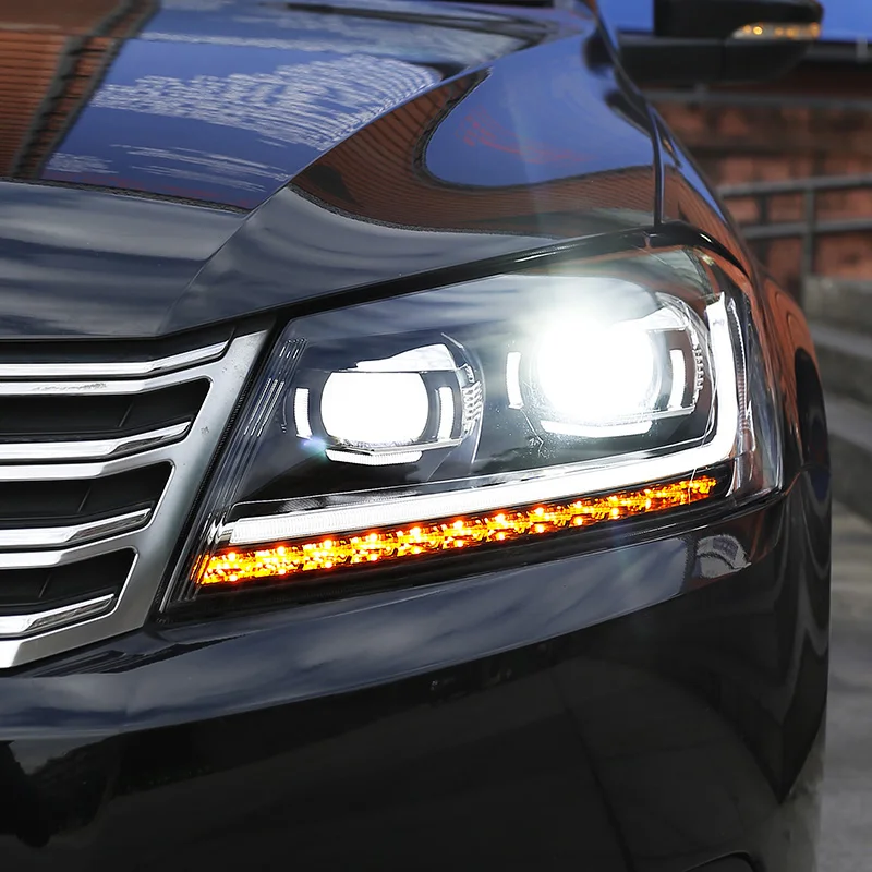 Автомобильный Стайлинг для Passat B7 EUR Verson 2012-2016 фары DRL D2H динамический сигнал