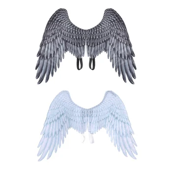

Halloween Decoration 3D Angel Wings Non-Woven Fabric Halloween Theme Party Cosplay Costume Accessories For Adults