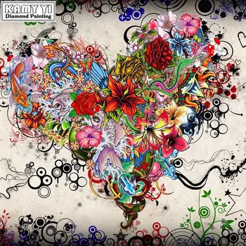 

Full Square/Round Drill 5D DIY Diamond Painting "Heart-shaped romance" Embroidery Cross Stitch 5D Home Decor Gift LWR