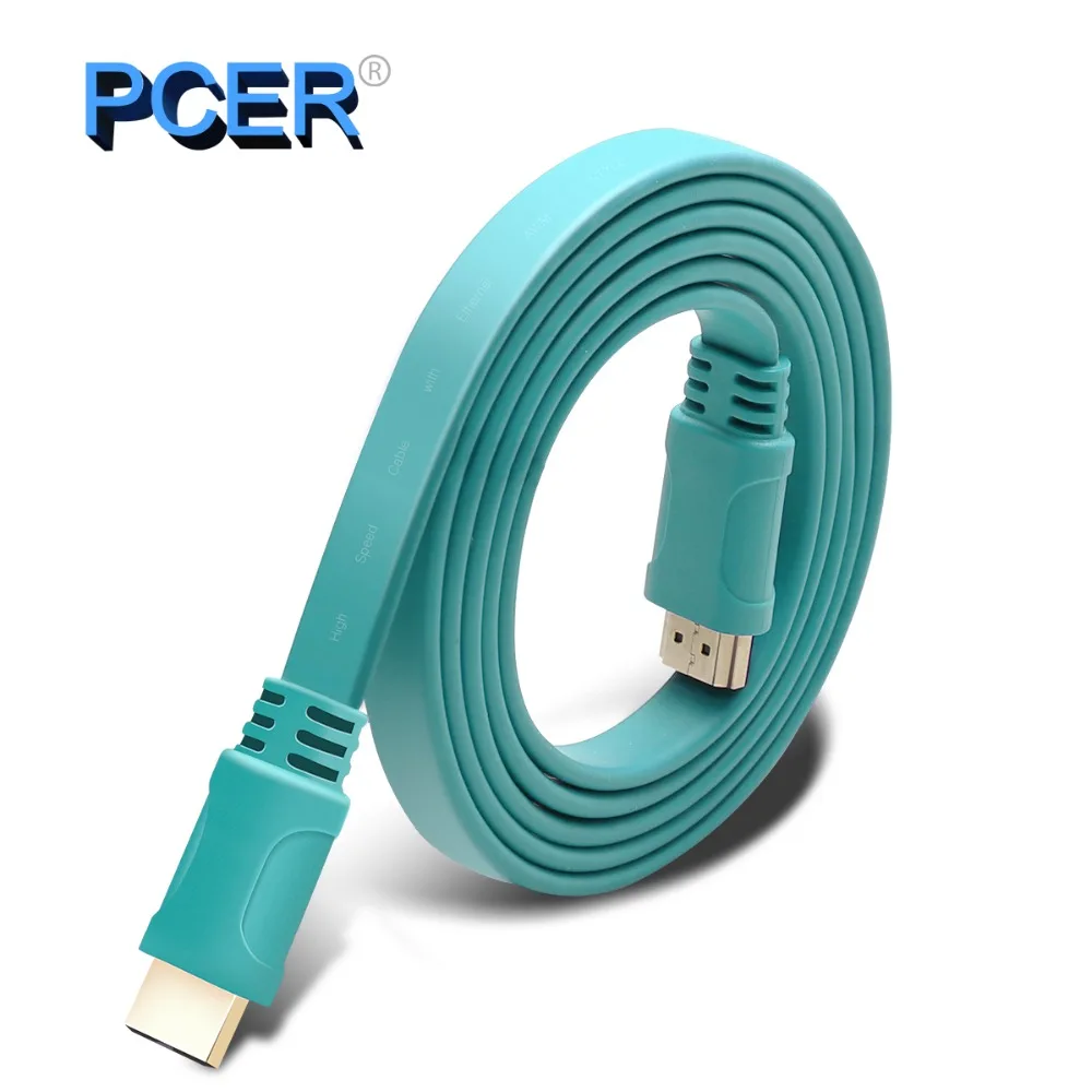 Плоский HDMI кабель 1 4 2 0 V бескислородная медь 4K * 2K 3D изображение шнур Ультра HD 3840*2160