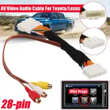 28 Pin AV видео аудио кабель для Toyota/Lexus Touch 2 и Entune OEM мониторы головных устройств для Renault& Dacia для Opel для Vauxhall