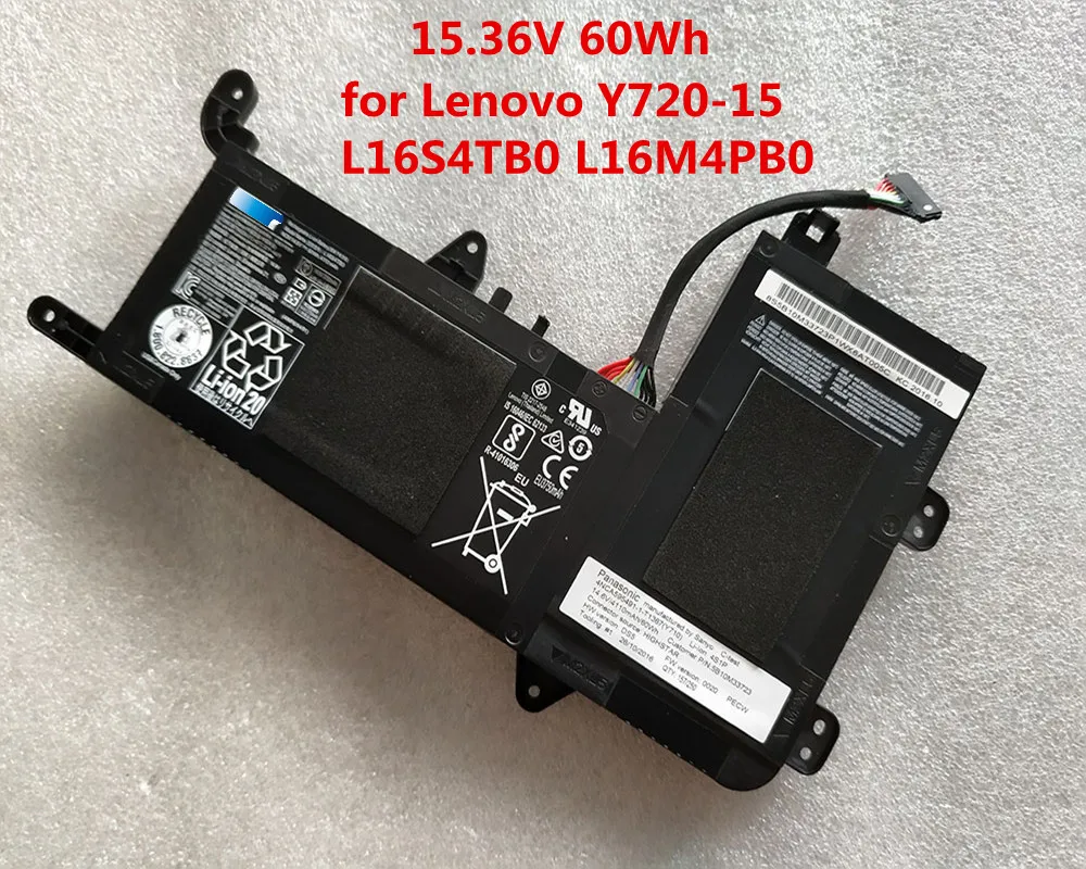 15,36 в 60Wh L16M4PB0 L16S4TB0 аккумулятор для lenovo Y720-15 серии