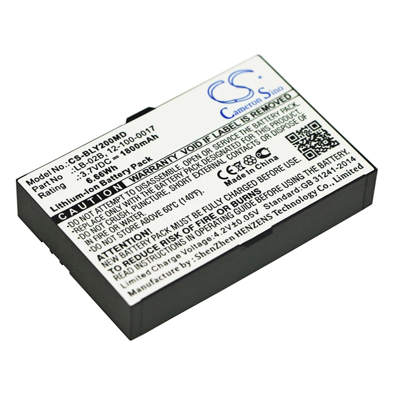 Аккумулятор cameron sino 1800 мАч для BIOLICHT AnyYiew A2 BOLATE AnyYiew A2 BIOLICHT 12-100-0017 LB-02B BOLATE 12-100-0017 LB-02B