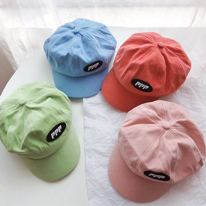 

Autumn Spring Baby Baseball Caps Letter Pattern Kids Boys Girls Sun Hats Summer Cotton Casual Toddler Children Hat