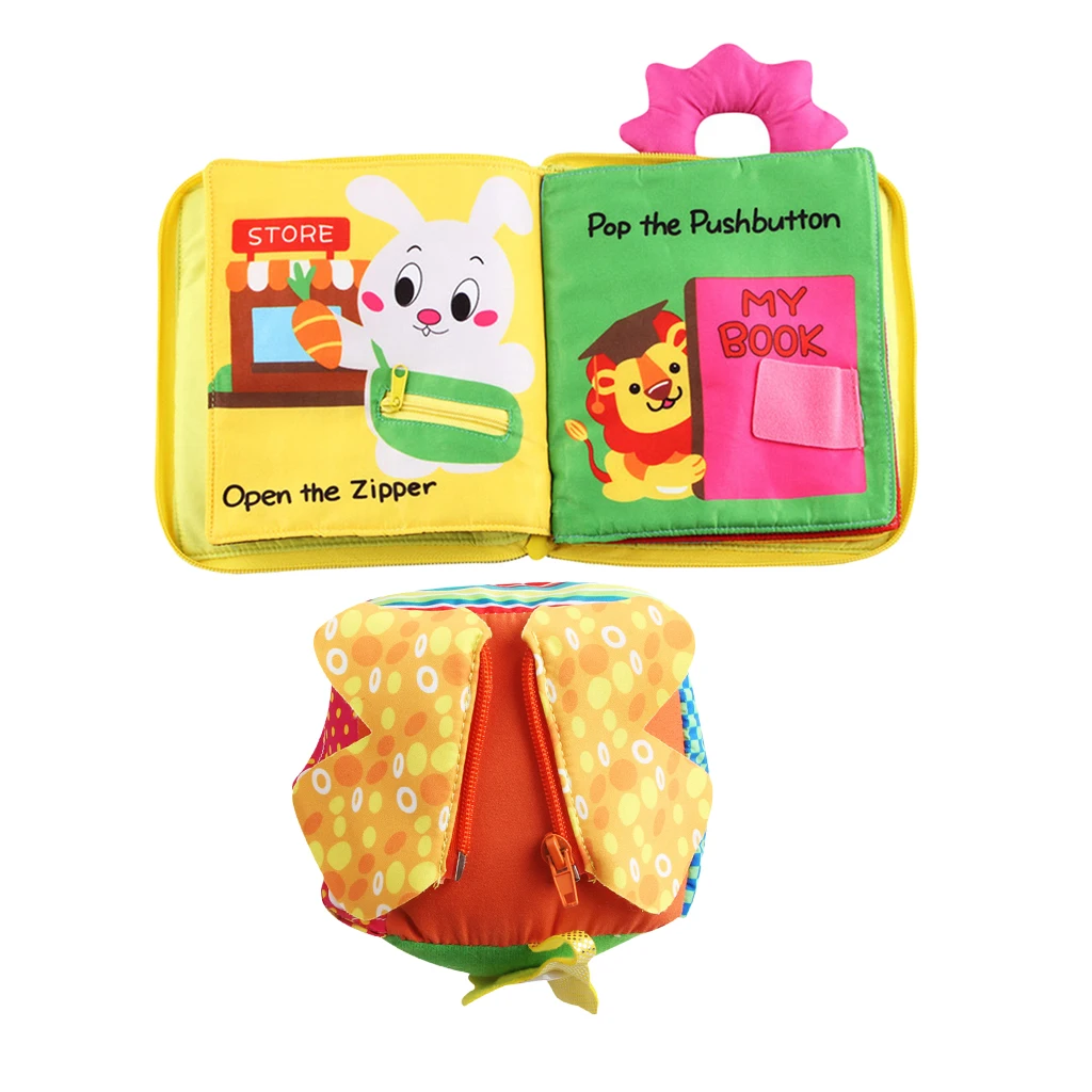 2 Set Basic Life Skill Educational Toy Learn to Snap, Zip, Tie Shoe, Buckle and Tell Time