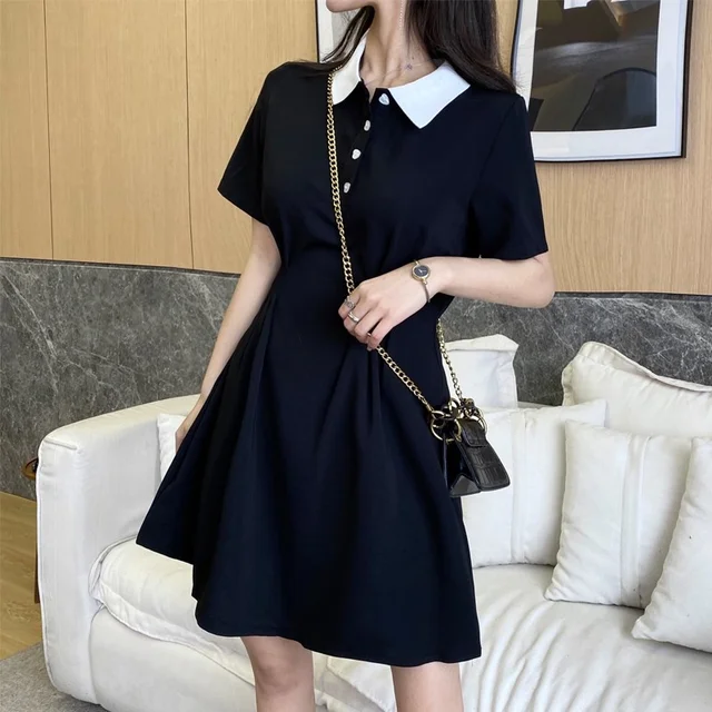 2021 Summer New Women's Clothing Hepburn Style Dresses Goddess Temperament Small Fresh Small Black Dress Young Fashion Korean 3