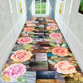 

3D Landscape Corridor Carpet Soft Flower Bedroom Rugs Children Play Mat Modern Home Decorative Area Rug Carpets for Living Room