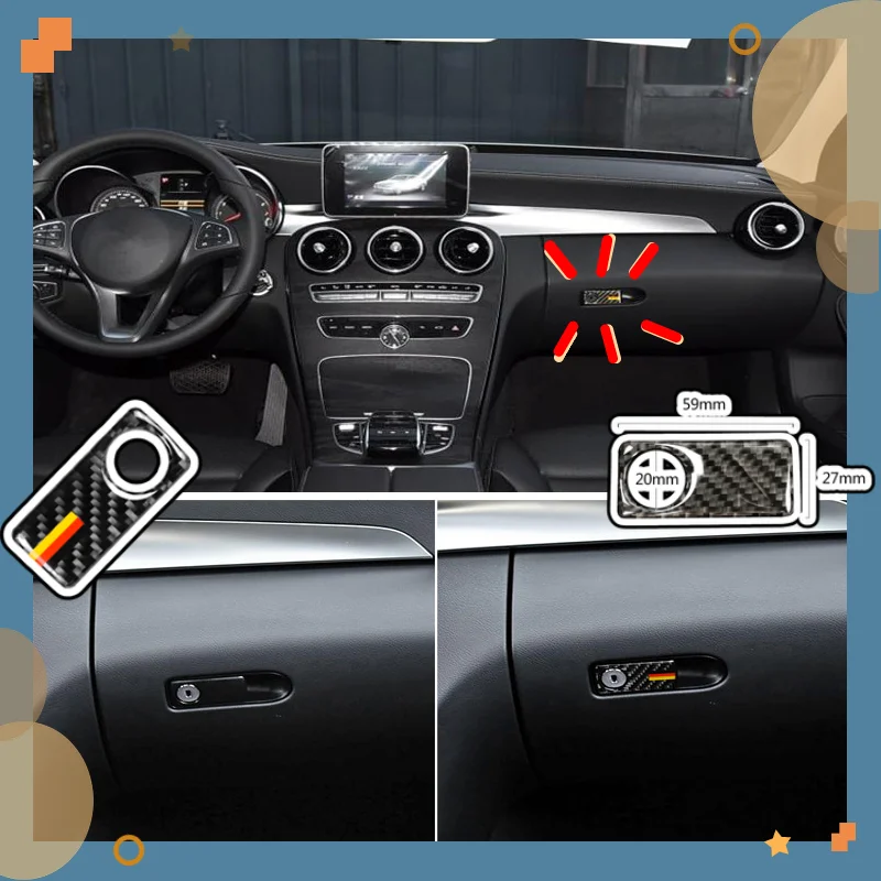 Аксессуары для автомобилей Mercedes Benz C Class W205 GLC C180 C200 C300 коробка хранения ручка